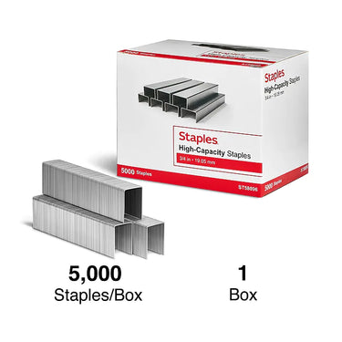 Staples High-Capacity Staples, 3/4